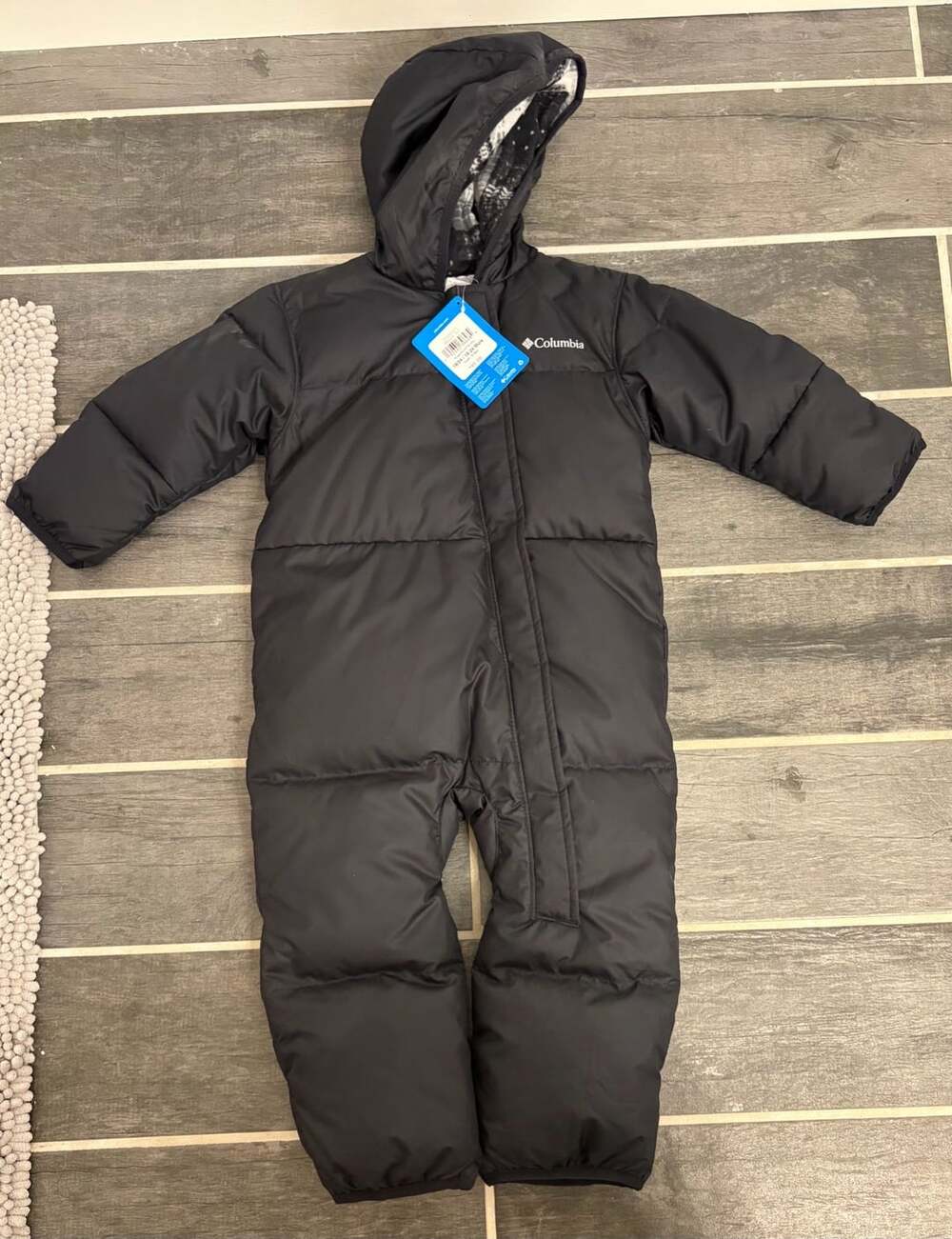 Columbia Snuggly Bunny Bunting Size 18-24 Months Black Snowsuit